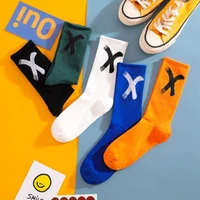new summer ins tide socks mid tube sports korean mens fashion long tube high top basketball socks