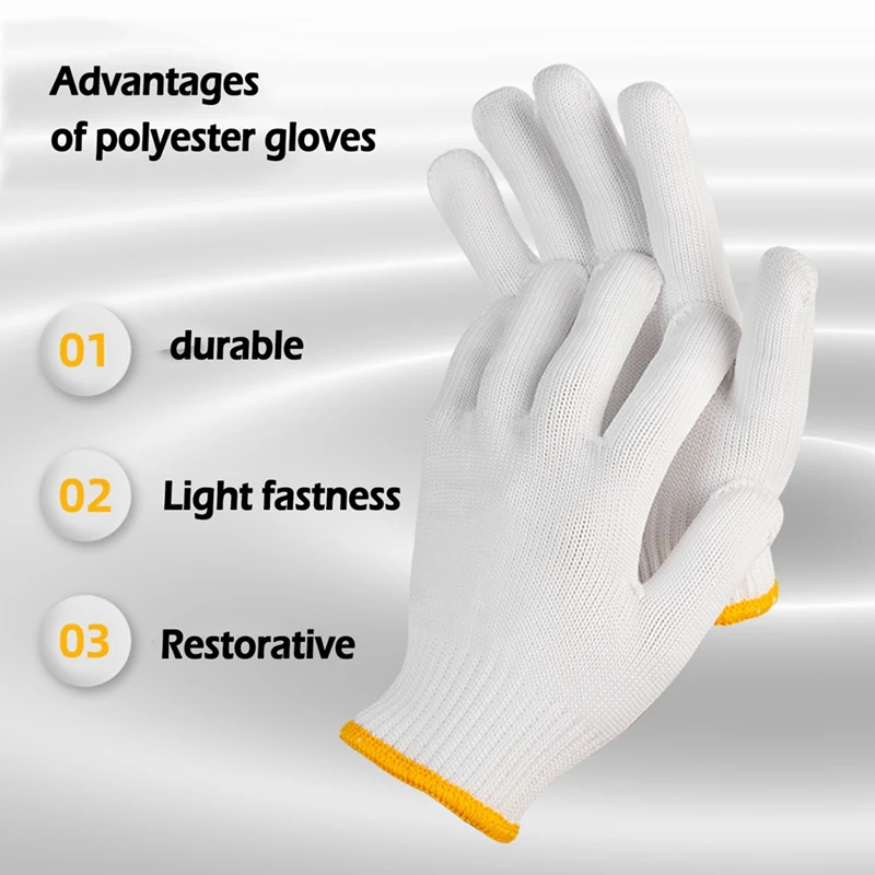 

Deli DL521041 polyester gloves cut-resistant nitrile coating HPPE material 9.5 inches*215mm 12pairs per set
