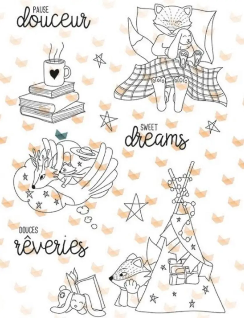 Прозрачные штампы с изображением французской лисы для скрапбукинга/изготовления открыток, забавные украшения A0212