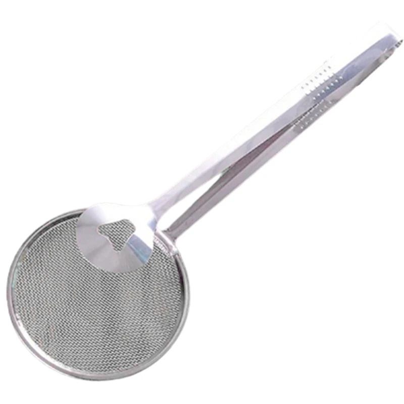

Stainlessfine Strainer Steel Kitchen Colander Strainer Spoon Fried Food Fishing Spoon Drain Oil Food Clip Strainer