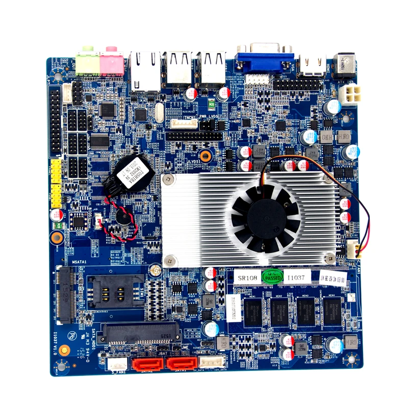 Celeron 1037U CPU Материнские платы mini itx NM10 чипсет бортовой 2GB ddr3 2 * COM Промышленная