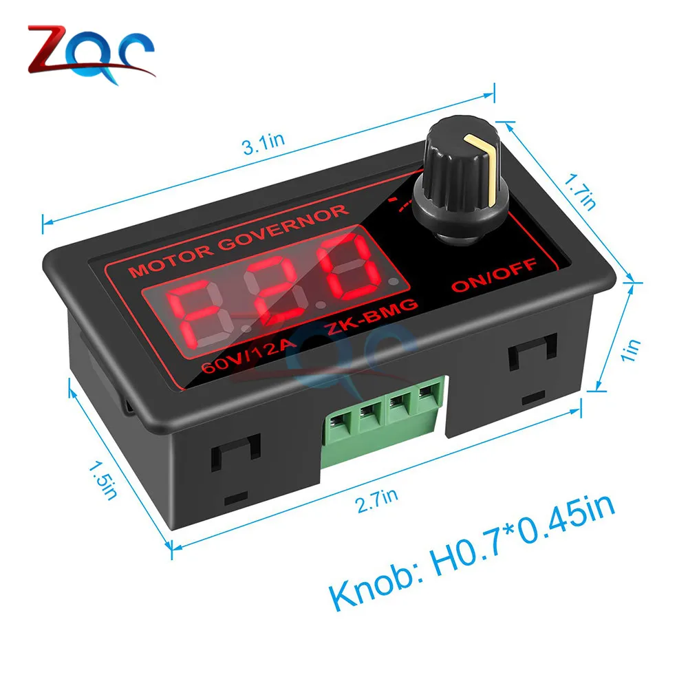 DC 9 60V 12V 24V 48V 12A 500W генератор сигналов PWM контроллер скорости двигателя постоянного