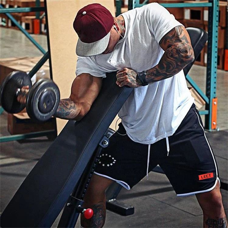 Шорты мужские тренировочные модные короткие штаны для бега фитнеса джоггеры