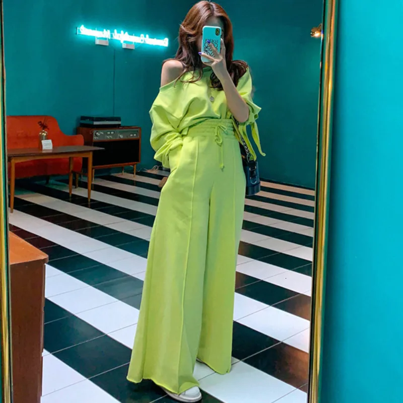 LANMREM новинка 2019 Осень зима модная женская одежда с вырезом лодочкой полный рукав