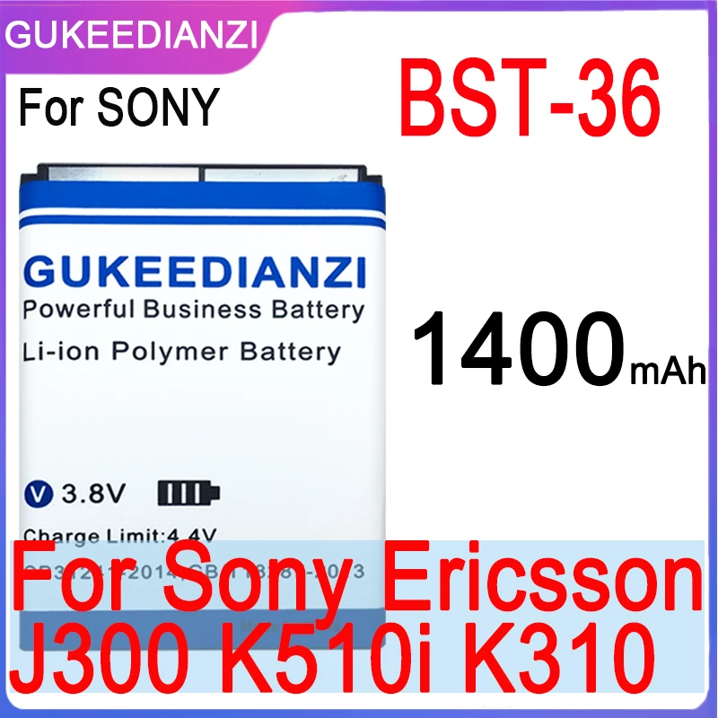 Батарея GUKEEDIANZI 1400mAh BST36 батарея для Sony Ericsson Z320i z550i K310i K320I T270i T280i T258 w200i Z300i Z310i z558i