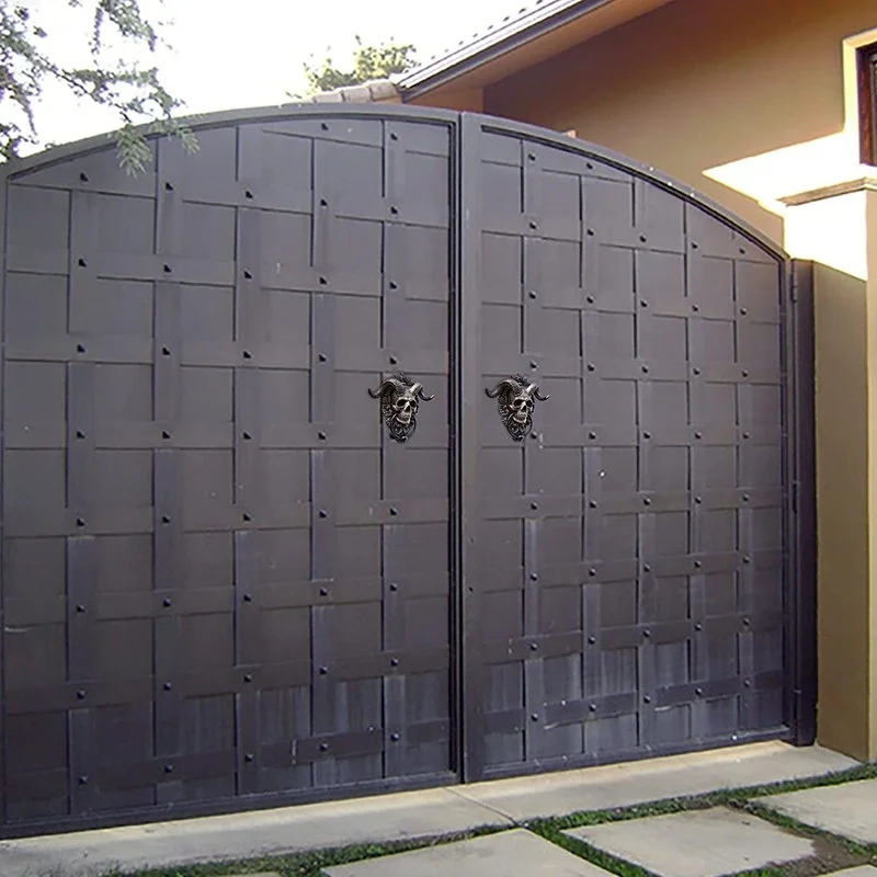 Подвесной дверной замок с черепом из рогатых богов от Alimao Настенный декор в