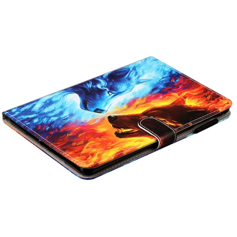 Мультяшный чехол с волком рыбой лисой для iPad Mini 4 3 2 1 умный кожаный флип-чехол 5 2019