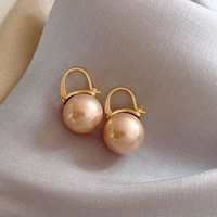 2021 fashion korean pearl drop earrings for women charm girls unusual earrings trendy luxury party classic pendientes jewelry