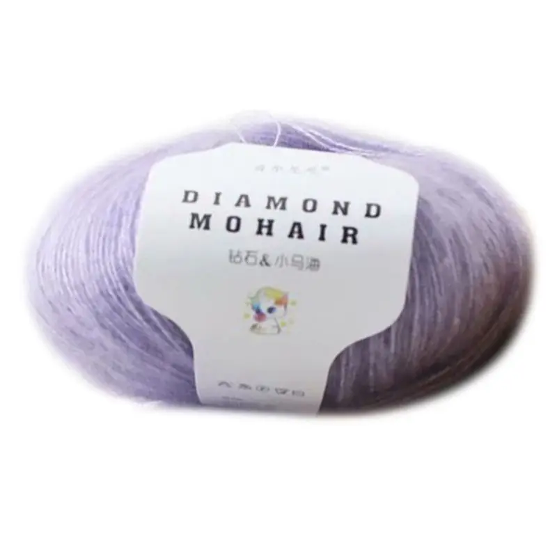 

25g Mohair Hand Knitting Yarn Faux Wool Warm Crochet Thread DIY Craft for Scarf