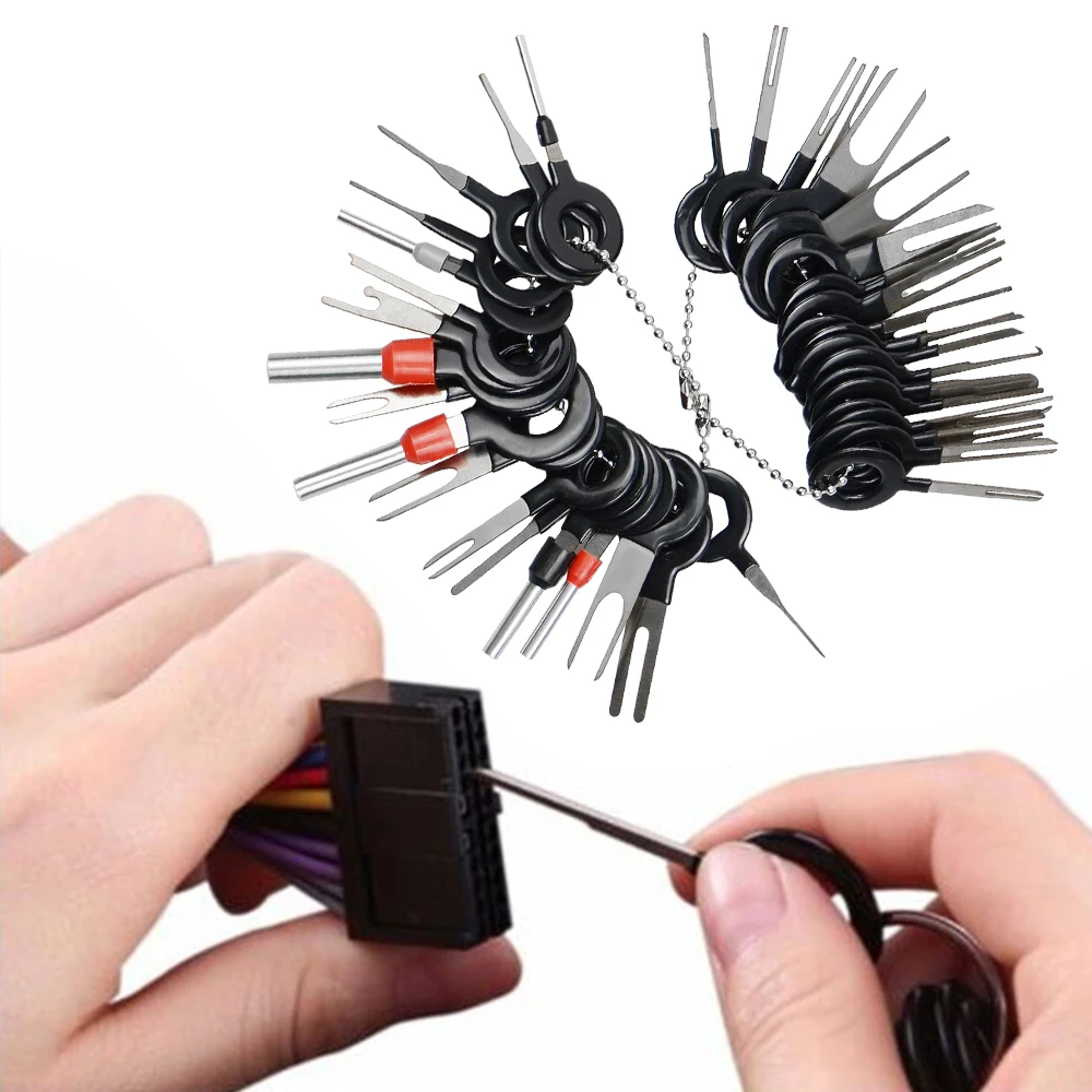 

11-38pcs Car Terminal Removal Tool Wire Plug Connector Extractor Puller Release Pin Extractor Kit for CarPlug Repair Tool