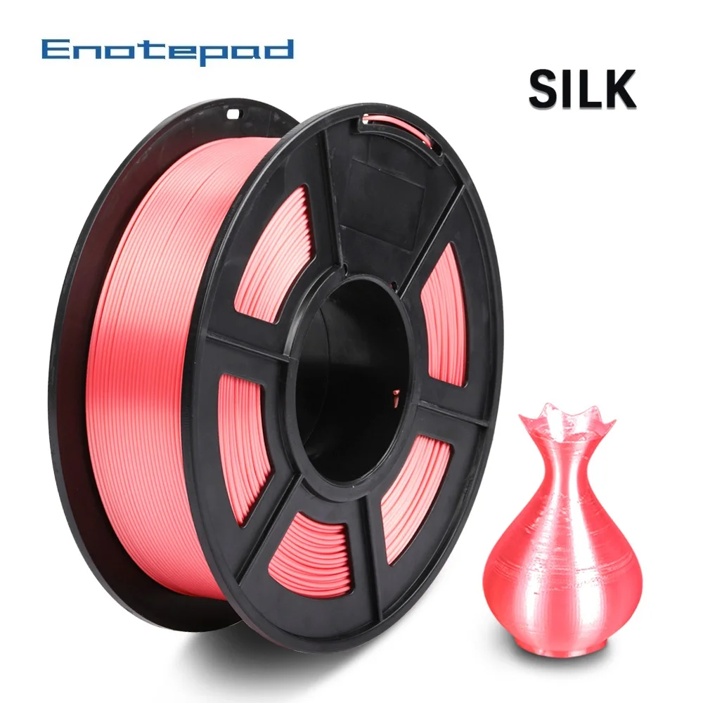 Enotepad PLA шелковые нити 1 кг 2 фунтов 75 мм за рулон 3D принтеры DIY для печати заправки