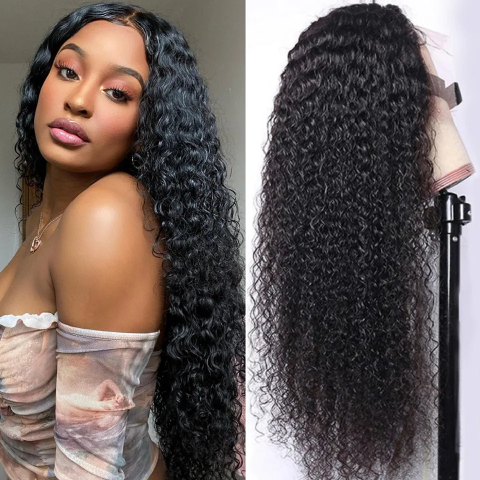 

Brazilian Kinky Curly Wigs For Women HAIR Curly Lace Closure Wigs Curly Lace Front Human Hair Wigs Curly 13X4X1 Lace Part Wig