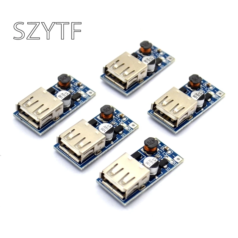 DC 0.9V-5V в 5V 600MA Зарядное устройство Power Bank Step Up Преобразователь питания Модуль напряжения USB Выходная зарядная схема Включено.