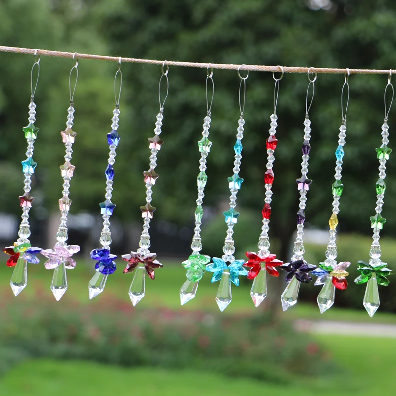 10 шт./партия Радужный Ангел Ловец солнечных лучей Кристалл ангел хранитель чакра