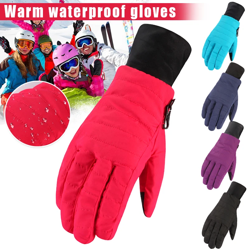 

Newly Winter Outdoor Sports Skiing Gloves Women Waterproof Warm Windproof Snow Gloves m99