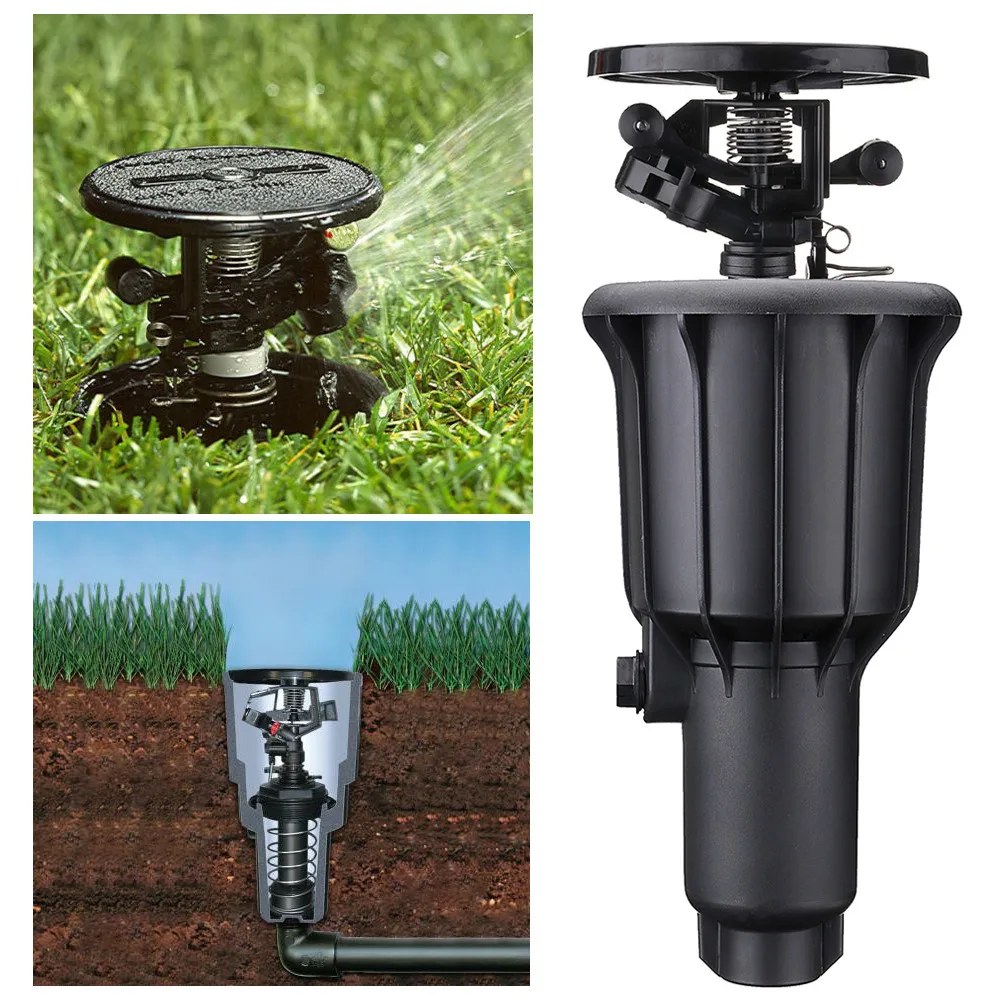 Pop-up Spray Head Sprinkler 360 Degrees Rotating Misting Nozzle Lawn Garden Auto Irrigation Watering System | Дом и сад