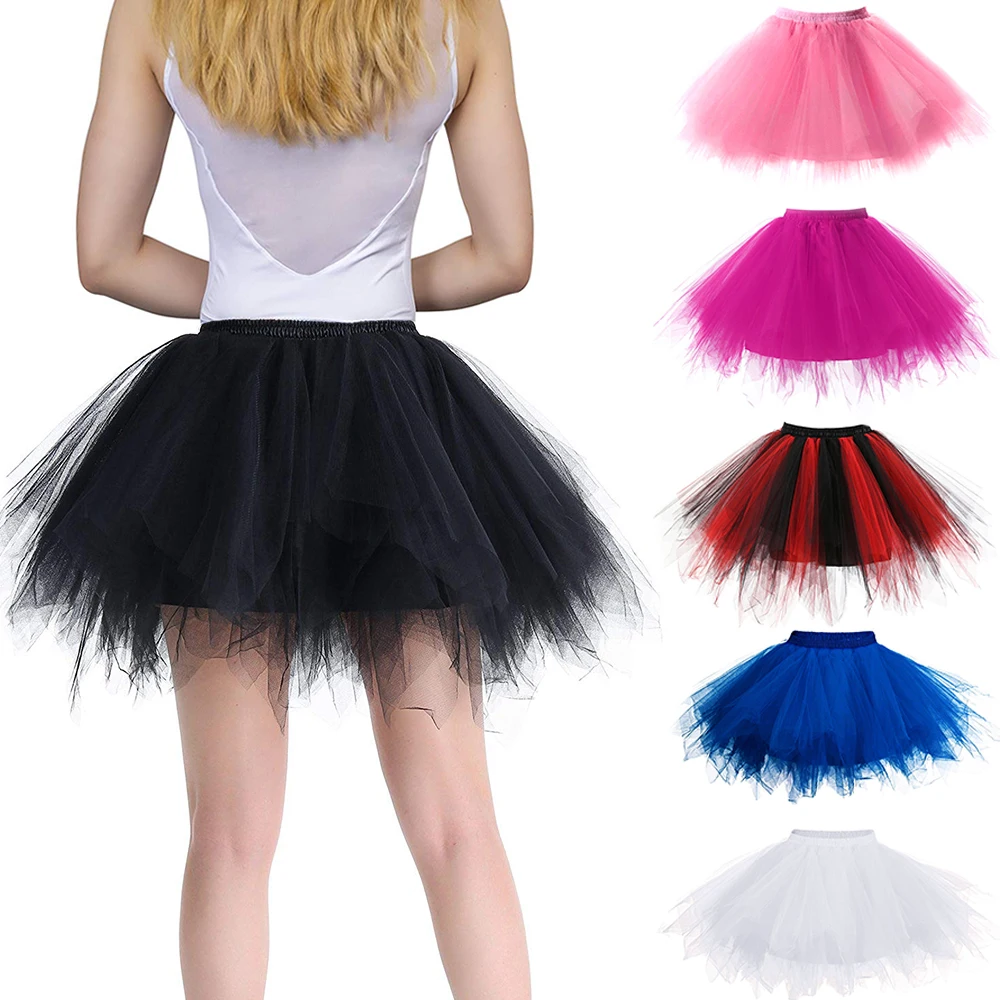 Женская юбка пачка принцессы модная балетная черная Пышная для женщин Тюлевая