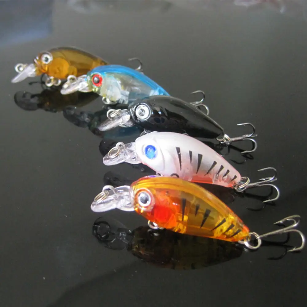 

5pcs Fishing Lures Set 4g Mini Pout White Bass Bait Kit Tackle Suit Artificial Hard Lure Baitfish Suitable