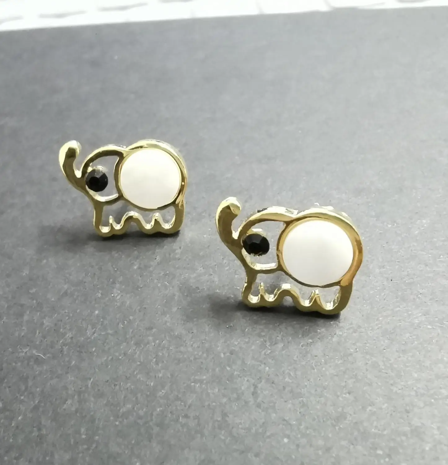 Новое поступление модные ювелирные серьги милые золотые Слоник трендовые |