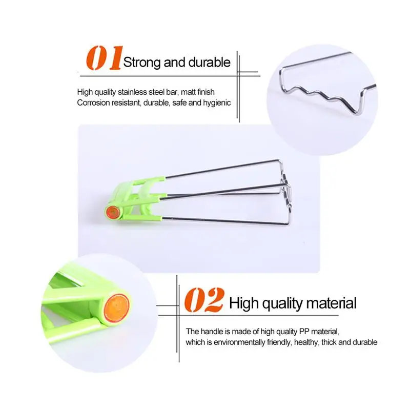 Складная Нержавеющая сталь горячий шар клип горшок блюдо держатель Пароварка