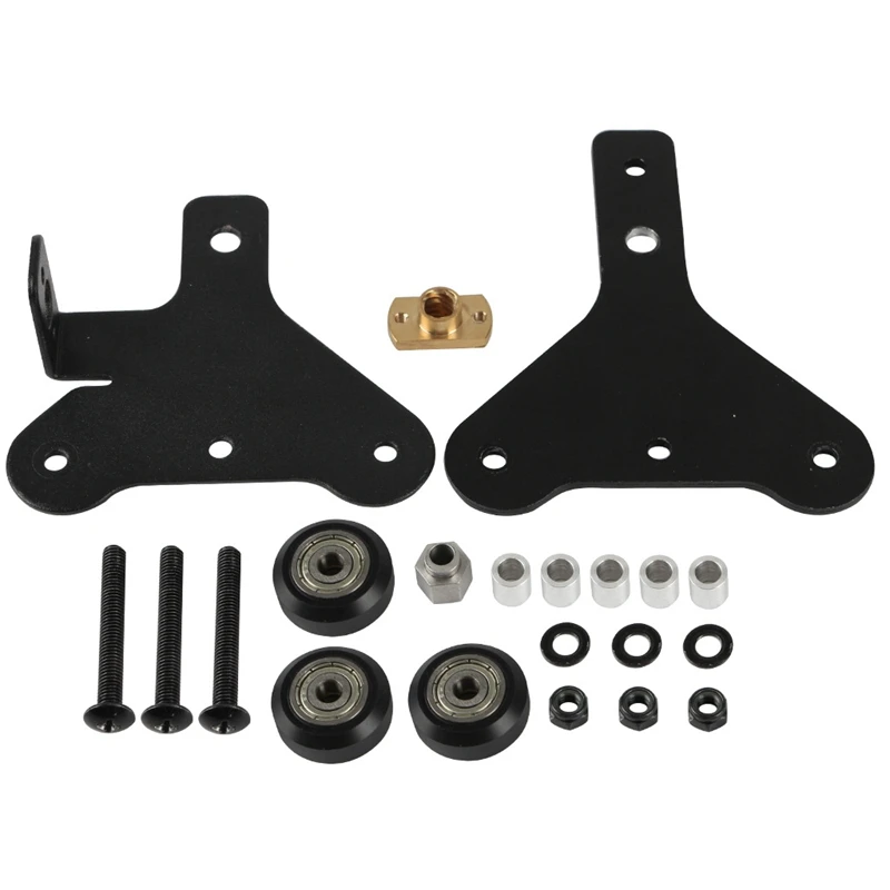 

for 3D Printer Parts CR-10 S4/S5 X Axis Motor Mount Bracket Right/Left X-Axis Front/Back Motor Mount Plate with Wheels T Nut