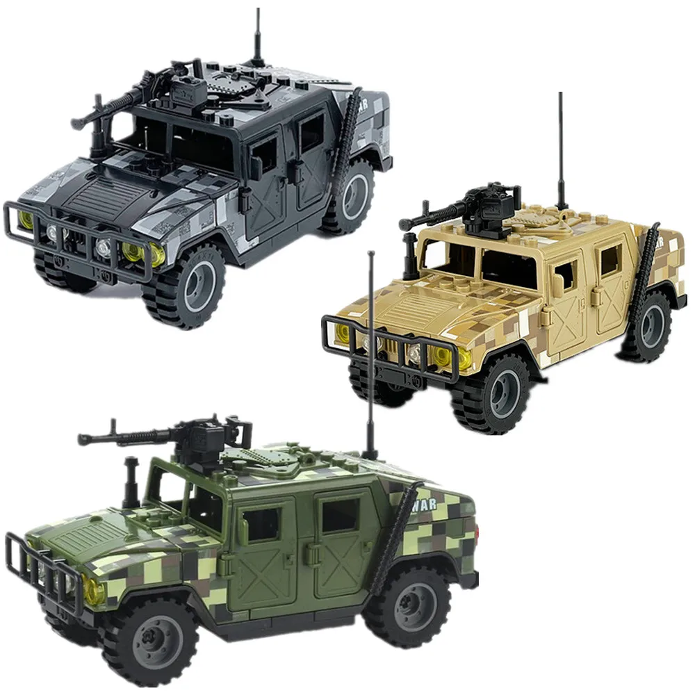 

Feleph 96pcs Military 15cm Car Jeep Accessories Wheeled Vehicle SUV SWAT MOC Building Blocks Model Bricks Toys for Children J773