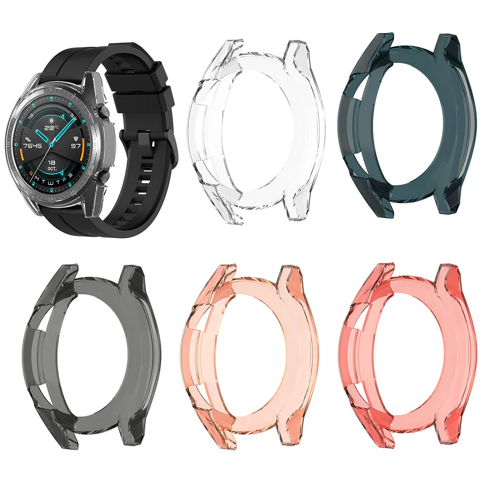 Защитный чехол из ТПУ для Huawei Watch GT/GT 2 Active / Elegan 42 мм 46 спортивный Чехол тонкий