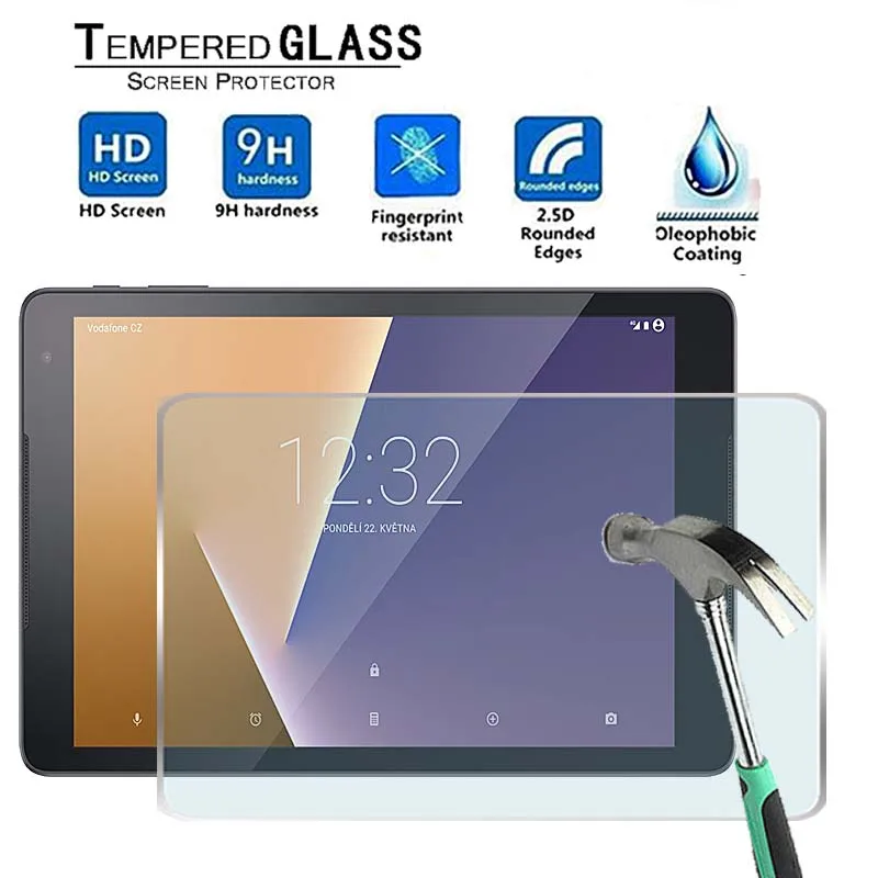 

For Vodafone Smart Tab N8 -Premium Tablet 9H Ultra clear Tempered Glass Screen Protector Film Protector Guard Cover
