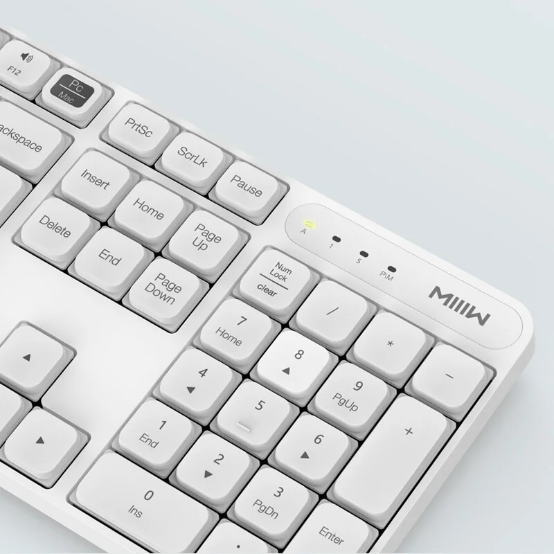 

MIIIW Wireless Office Keyboard & Mouse Set 104 Keys 2.4GHz Windows PC MAC Compatible Portable USB Keyboard For Office Use