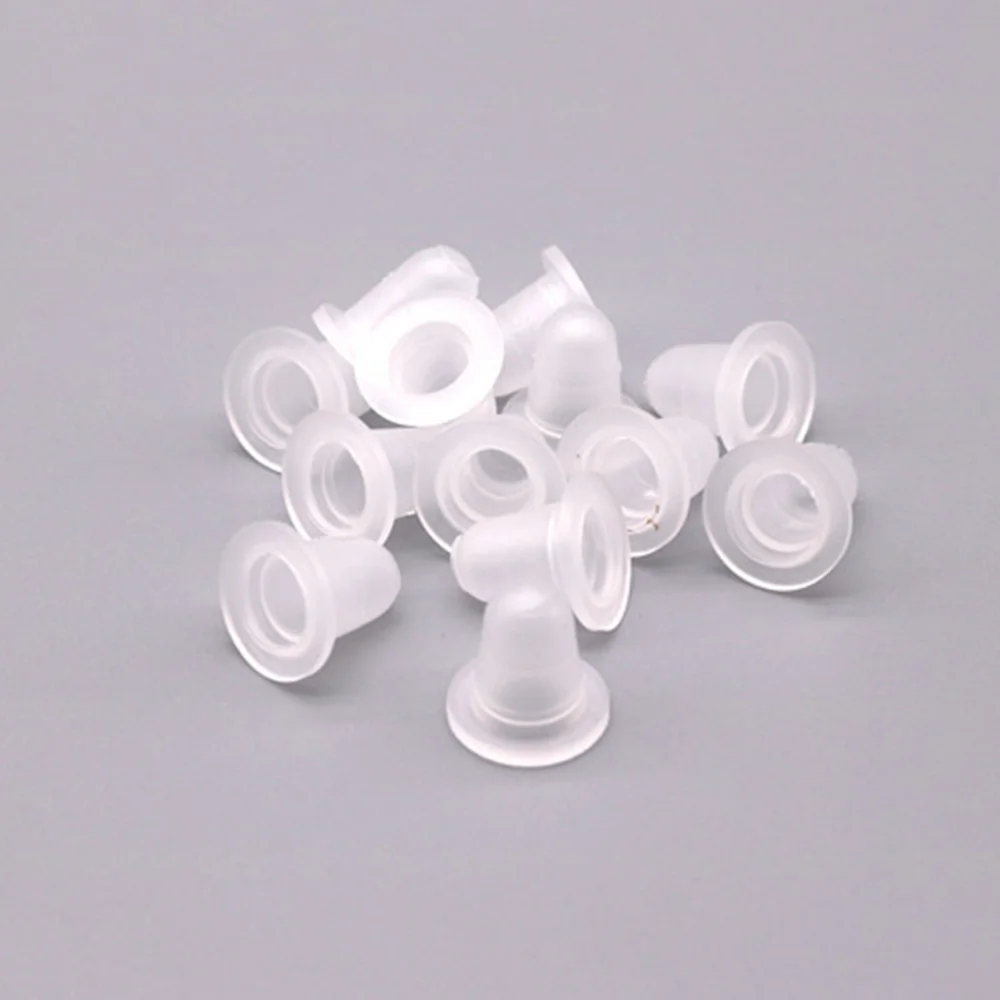 

100pcs Silicone Ink Caps Disposable Ink Cups Permanent Eyelash Makeup Tattooing Pigment Container Kits Supplies