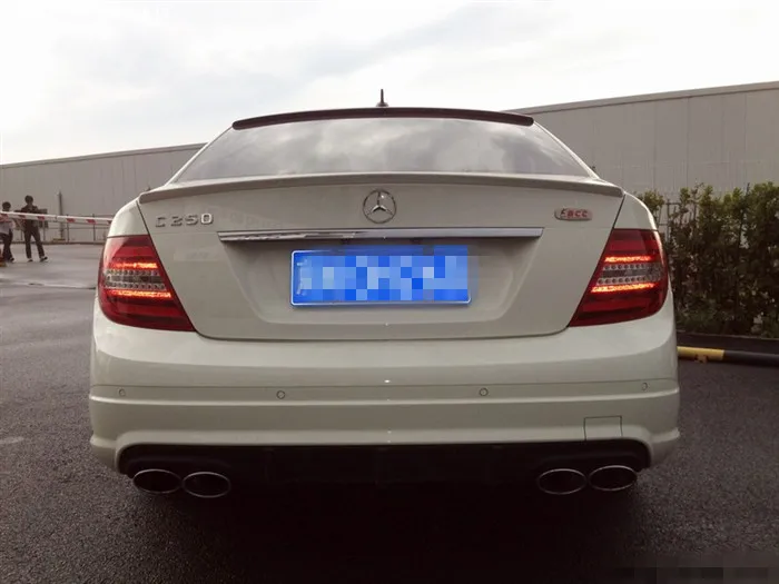 Спойлер для W204 2008 2014 Mercedes Benz C class C180 C200 спойлер из АБС пластика Автомобильный