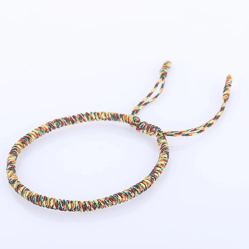 Ruberthen Новый дизайн тибетский буддистский завязанный браслет Стиль Бохо Браслет