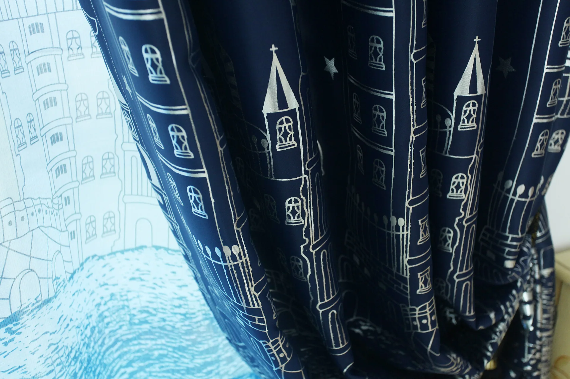 Занавески для гостиной столовой спальни затемняющие занавески с героями