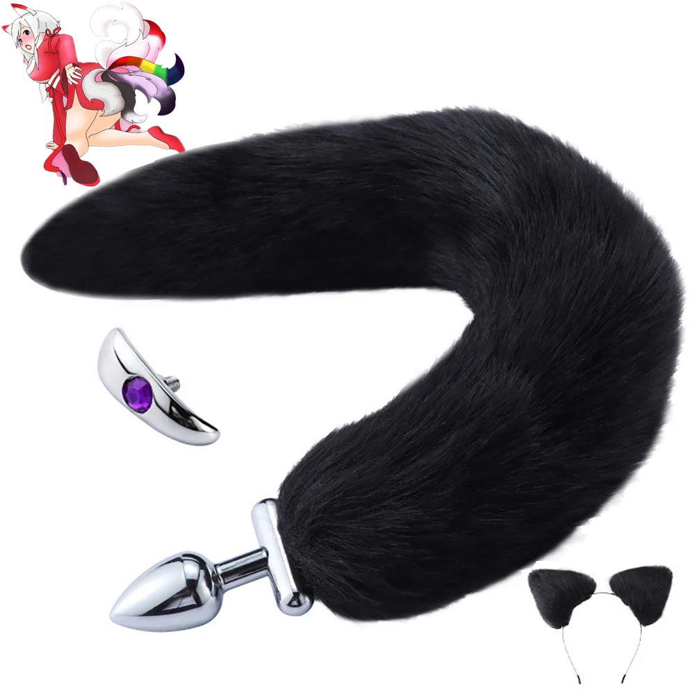 Новая огромная Анальная пробка хвост мужской секс-шоп силиконовый собаки