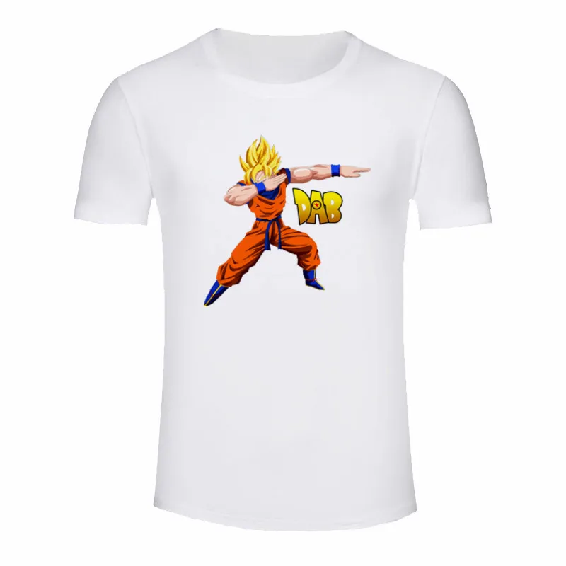 The Black Friday, футболка с принтом Dragon Ball, мужские футболки с графическим принтом, футболка, Повседневная футболка с коротким рукавом, Мужская Уличная одежда - Цвет: P1799M-white