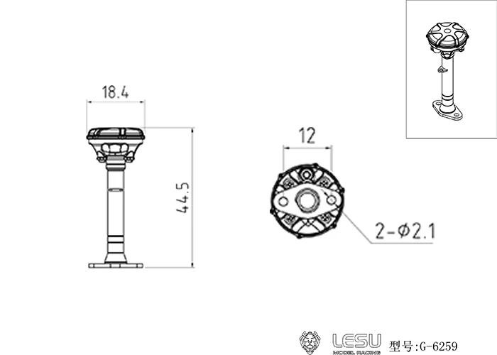 Металлический модуль GPS для 1/14 RC LESU Carter Komatsu гидравлический экскаватор DIY