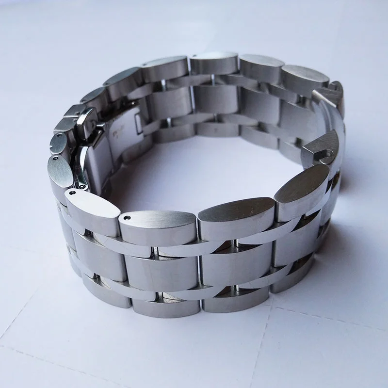 Stainless Steel Watch Band For Tissot Library Map T035 410A 18mm 22mm 23mm 24mm Wristband Curved End Replacement Wrist Belt
