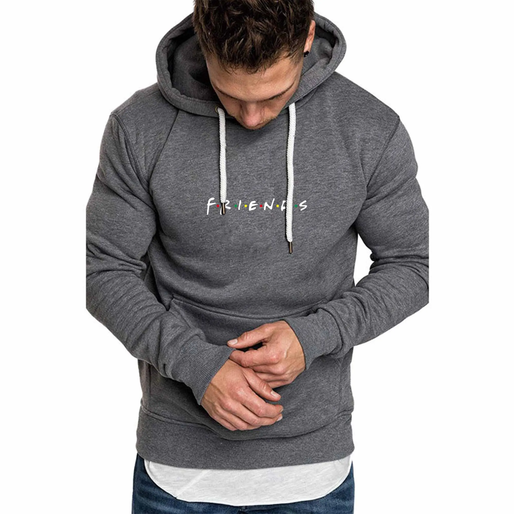 

2020 Autumn Winter Fashion Men Hoodie Hooded Sweatshirts Hoodies Men Hip Hop Streetwear Casual Pullover Tops Friends Hoodies Men