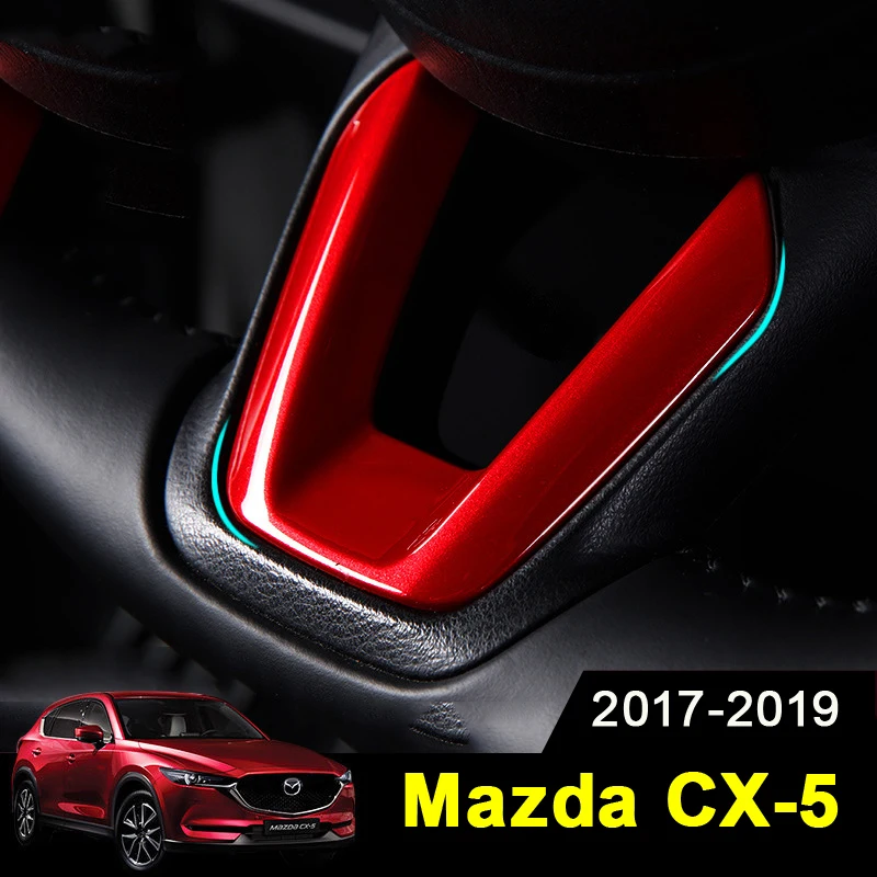 Чехлы рулевого колеса автомобиля Наклейка на отделку для Mazda 2 Demio 3 6 CX-3 CX-5 CX5 CX 5 CX8