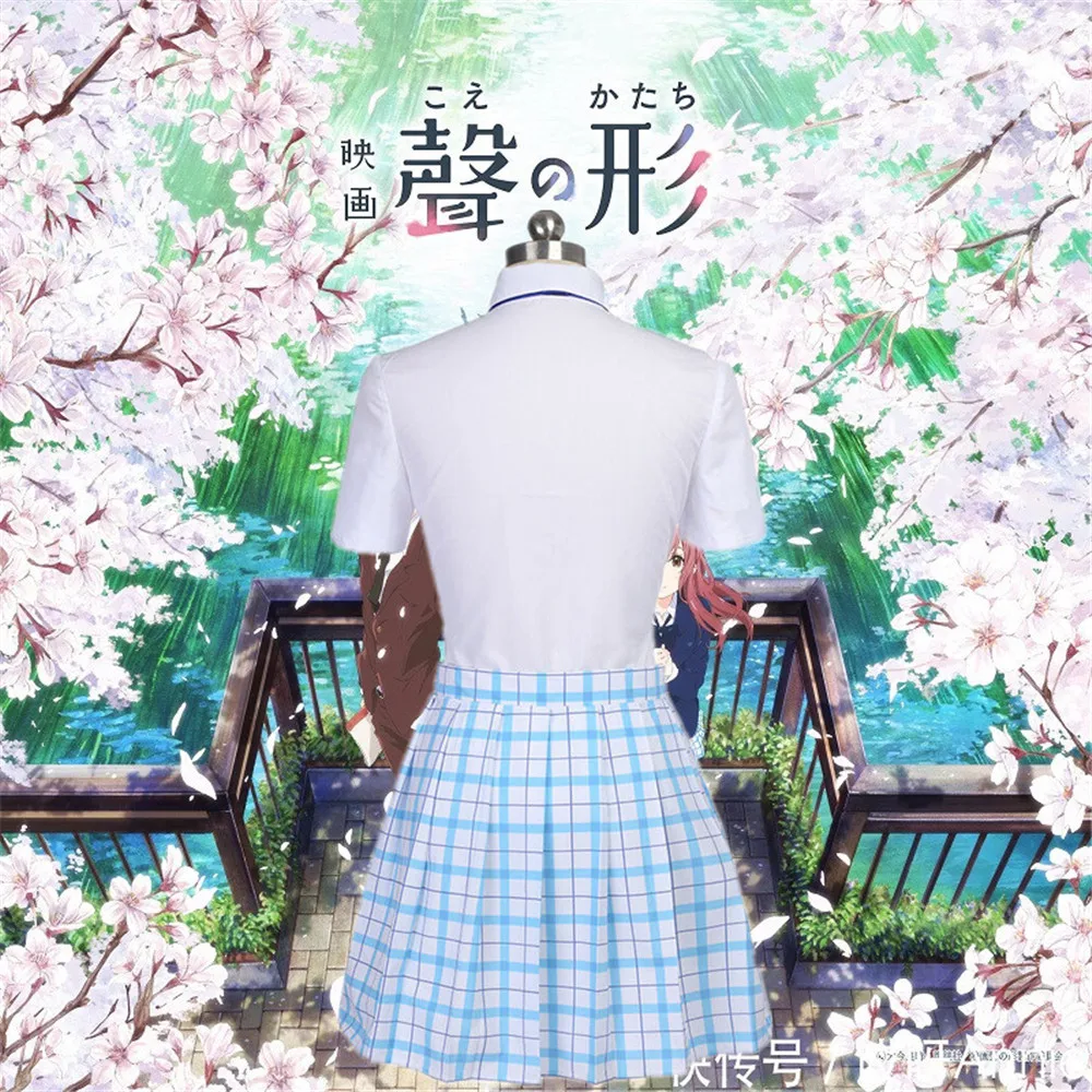 Японский аниме тихий голос/форма голоса Shouko Nishimiya Shoko костюм для косплея Женская