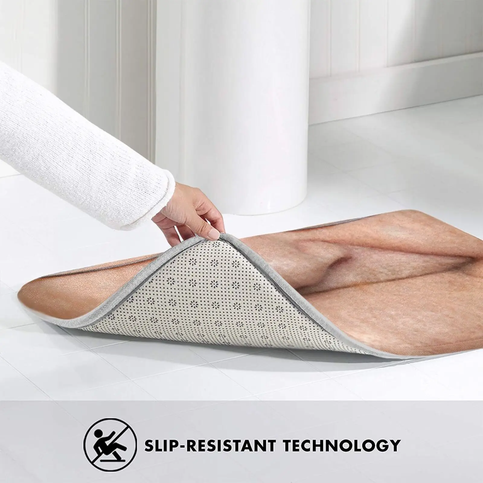 Дедушка забавная улыбка без зубов коврик ковер Противоскользящий для входной