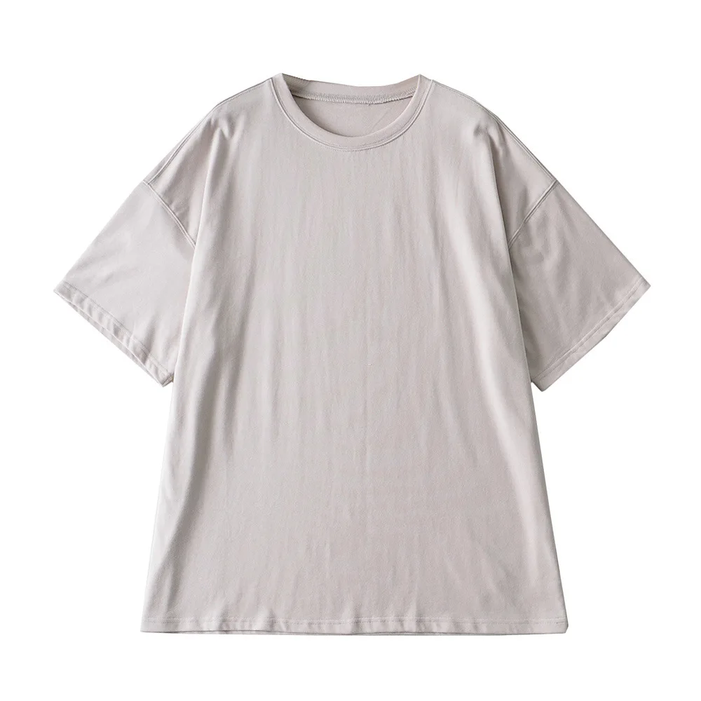 

Woman Solid Loose Hip-hop Tee Tshirt