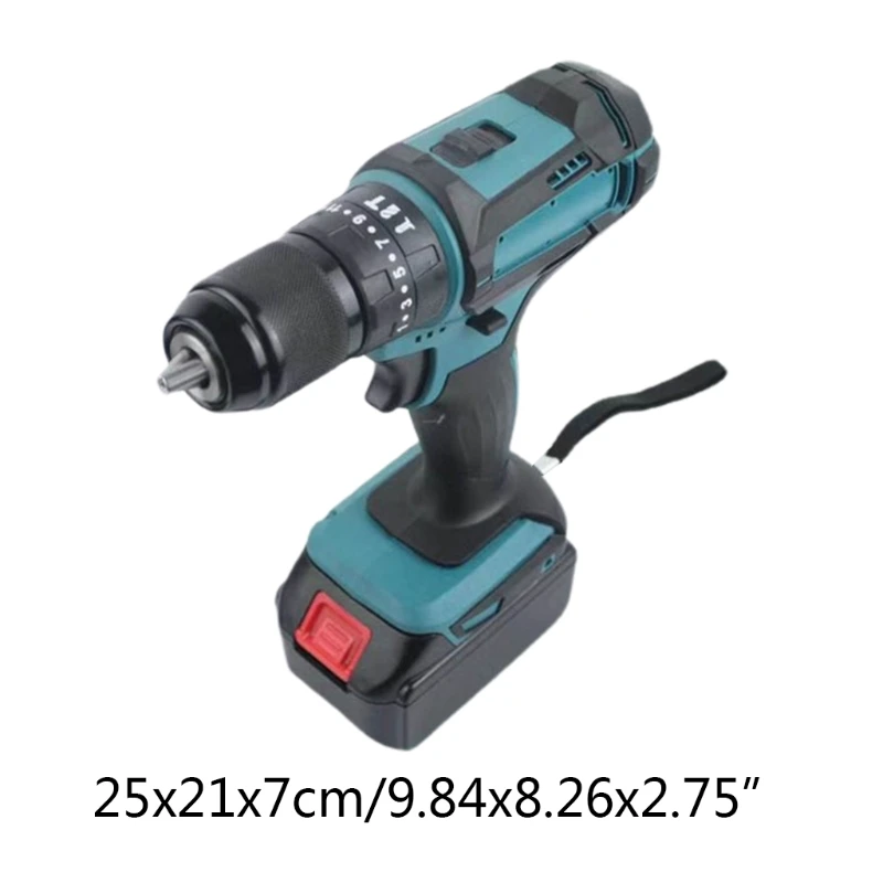 

2021 New 13mm Cordless Brushless Impact Electric Drill Screwdriver Compatible 1815 1820 1