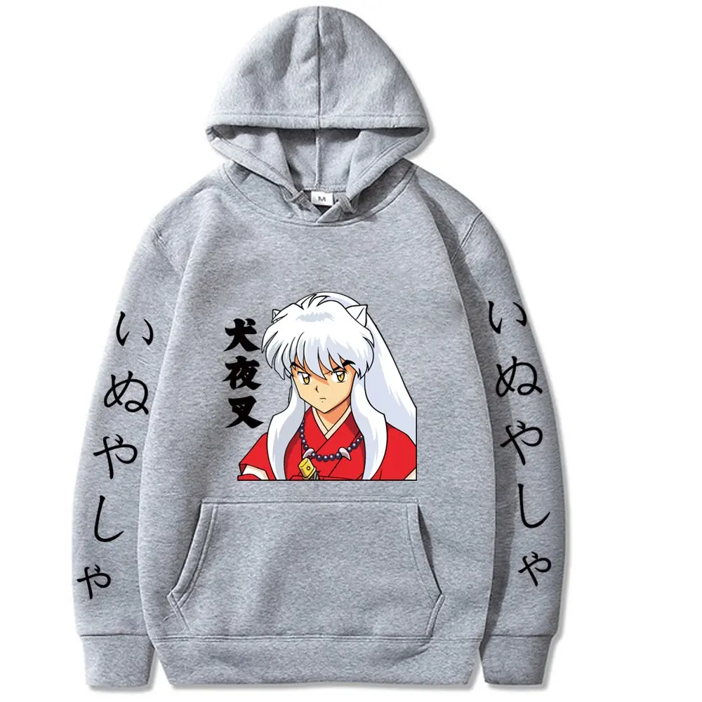 

Unisex Anime Inuyasha Hoodie Long Sleeve Harajuku Streetwear Hip Hop Aesthetic Camisas Mother's Day Cotton Hoodies