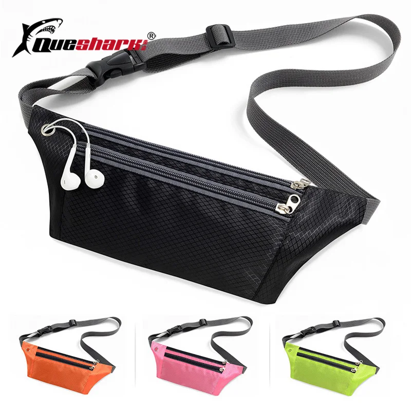 

Queshark Ultralight Running Waist Bag Waterproof Sports Mobile Phone Belt Bag Cycling Hiking Fanny Packs Fitness Gym Waist Pouch