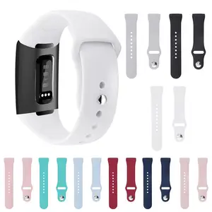 Pure Color TPU Watch Bands Bracelet Wrist Strap Replacement for Fitbit
Charge 3 Wearable Devices Smart Accessories