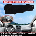 Чехол для приборной панели автомобиля Nissan Versa Sedan N17 Almera Sunny латио 2011-18, защитный коврик, Солнцезащитный ковер, коврик для приборной панели Автомобильный Ковер