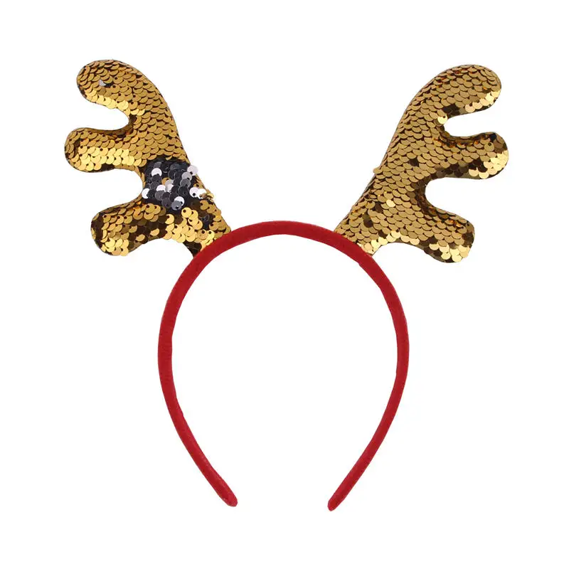 Рождественская повязка на голову красные/зеленые Фетровые Подкладки с обратным