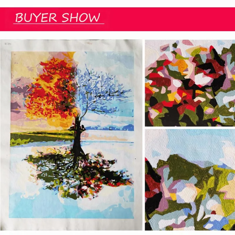 Картина по номерам на холсте без рамки 4050 см | Дом и сад