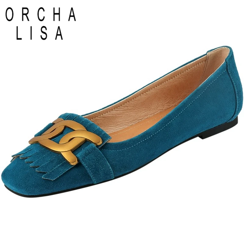 

Женские туфли-лодочки с квадратным носком, из замши и кожи